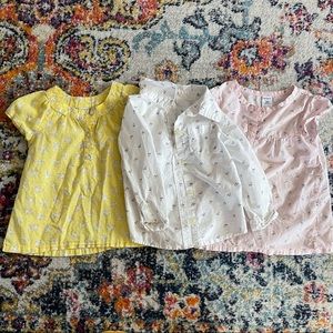 3 Items 15$! Toddler Blouse Lot